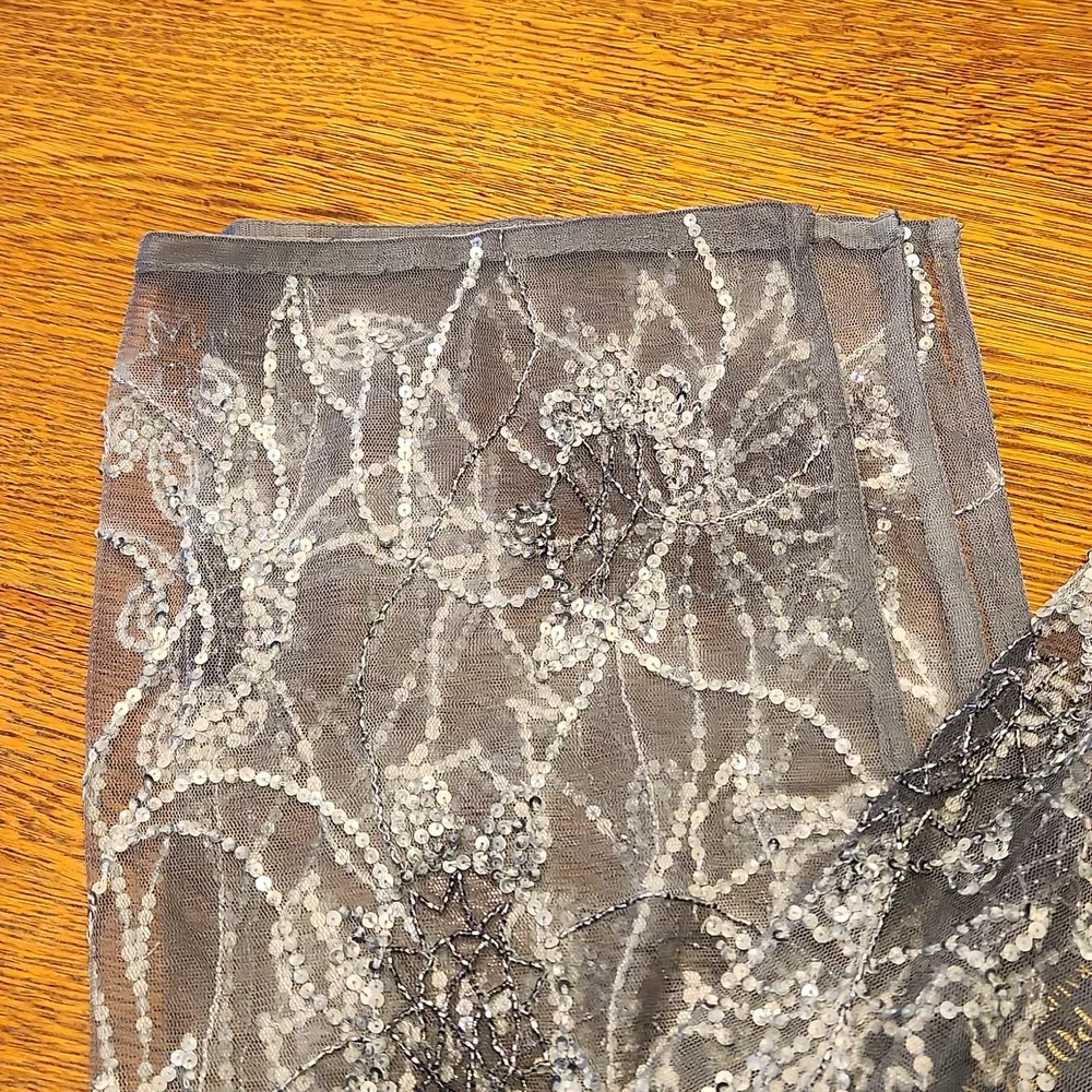 NWT STUNNING POLO RALPH LAUREN BLUE LABLE SHEER SEQUIN DRESS/ TUNIC - Picture 15 of 16